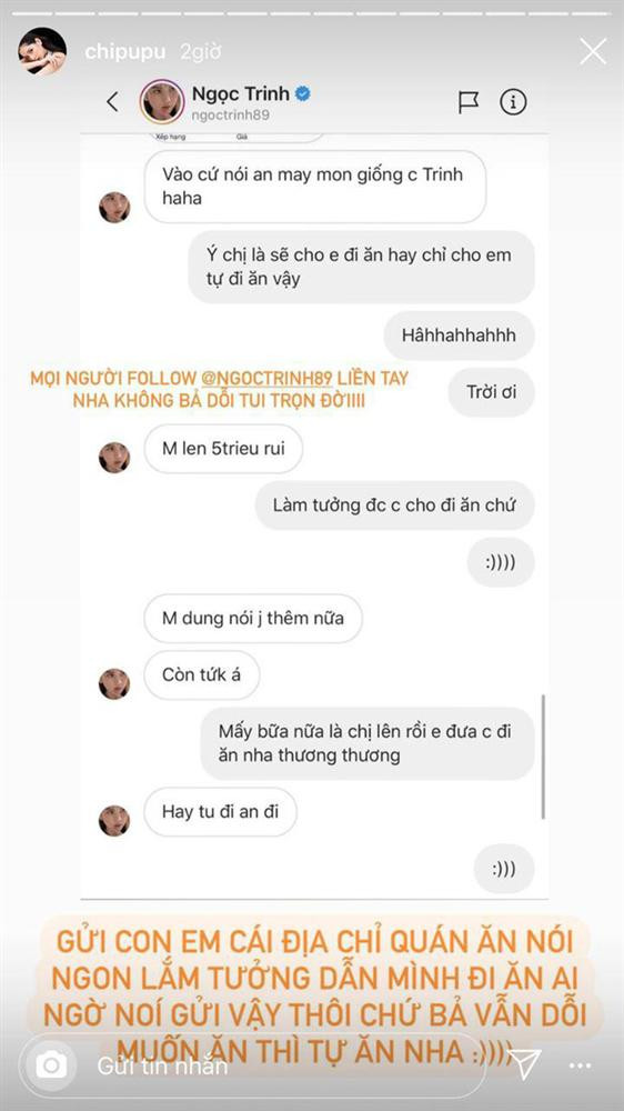 Ngọc Trinh bất ngờ 'bùng kèo' Chi Pu vì bị đàn em vượt mặt Ngoc Trinh bat ngo 'bung keo' Chi Pu vi bi dan em vuot mat