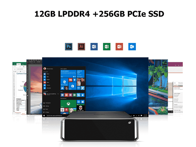 PC bỏ túi: RAM 12 GB LPDDR4, 2 ổ cứng, chip Intel thế hệ 10 PC bo tui: RAM 12 GB LPDDR4, 2 o cung, chip Intel the he 10