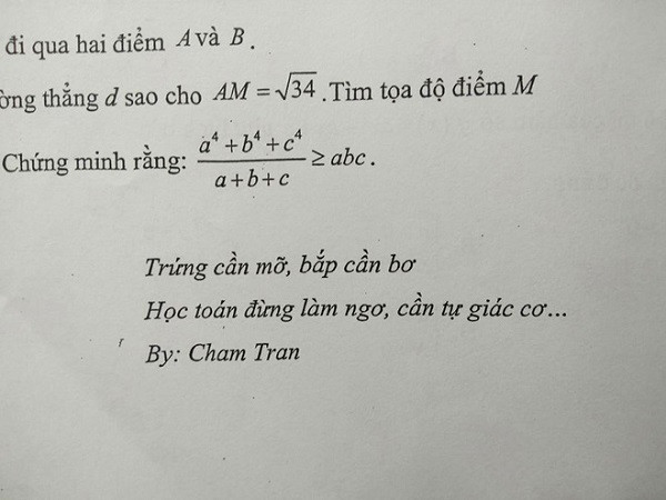 Giáo viên toán bắt trend "trứng rán bắp bơ" Giao vien toan bat trend