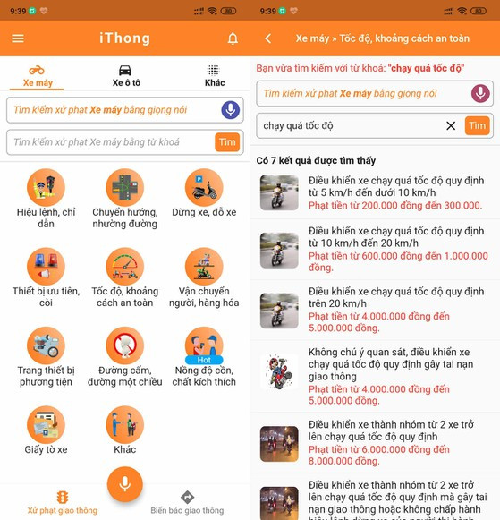 Tra cứu mức xử phạt vi phạm giao thông bằng giọng nói Tra cuu muc xu phat vi pham giao thong bang giong noi