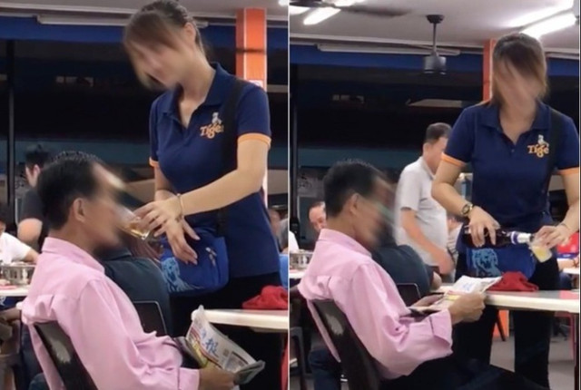 Nâng bia tận miệng cho khách, tiếp viên nguy cơ mất việc Nang bia tan mieng cho khach, tiep vien nguy co mat viec