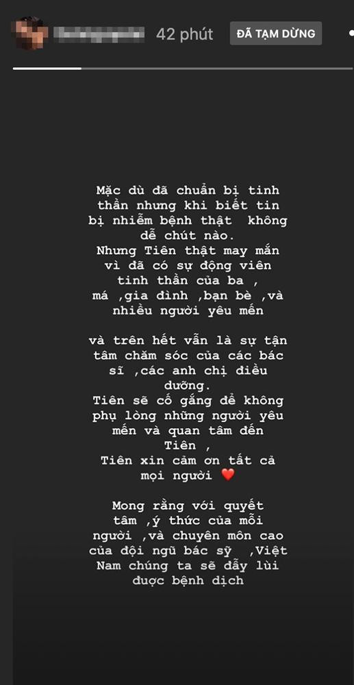 Vừa xác nhận nhiễm Covid-19, Tiên Nguyễn nhanh tay khóa bình luận Instagram - Hình 3 Vua xac nhan nhiem Covid-19, Tien Nguyen nhanh tay khoa binh luan Instagram-Hinh-3