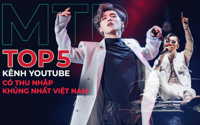 5 kênh YouTube có thu nhập khủng nhất Việt Nam 5 kenh YouTube co thu nhap khung nhat Viet Nam
