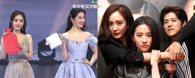 Sự thật việc Dương Mịch cầm ô phục vụ Lưu Diệc Phi - Hình 2 Su that viec Duong Mich cam o phuc vu Luu Diec Phi-Hinh-2