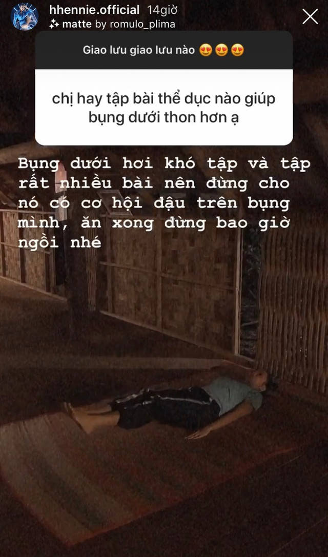H'Hen Niê chia sẻ cách tập để eo thon, dưỡng da ngày trống lịch H'Hen Nie chia se cach tap de eo thon, duong da ngay trong lich