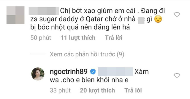 Ngọc Trinh nổi đóa khi bị 'chụp mũ' du hí Qatar với tình già Ngoc Trinh noi doa khi bi 'chup mu' du hi Qatar voi tinh gia