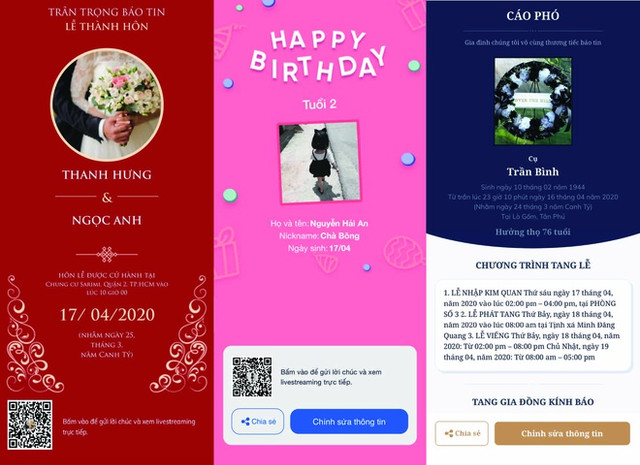 Tổ chức đám cưới, tang lễ trong mùa COVID-19 trên Zalo To chuc dam cuoi, tang le trong mua COVID-19 tren Zalo
