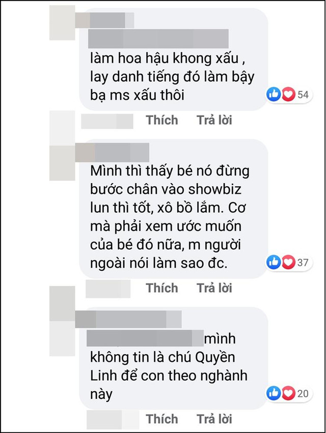 Con gái Quyền Linh thi hoa hậu - tranh luận 'nổ tung' diễn đàn - Hình 8 Con gai Quyen Linh thi hoa hau - tranh luan 'no tung' dien dan-Hinh-8