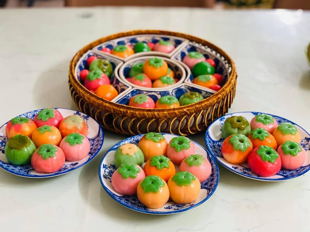 Tết Hàn thực, chị em khoe mâm bánh đẹp tới từng chi tiết - Hình 6 Tet Han thuc, chi em khoe mam banh dep toi tung chi tiet-Hinh-6