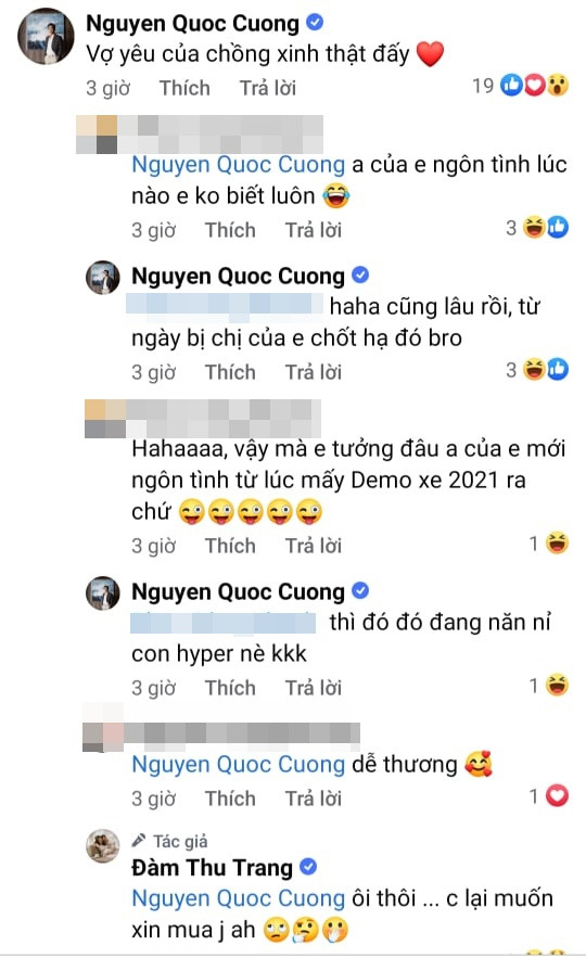 Cường Đô La nịnh vợ ngọt như mía lùi để 'vòi tiền' mua siêu xe - Hình 2 Cuong Do La ninh vo ngot nhu mia lui de 'voi tien' mua sieu xe-Hinh-2