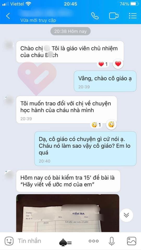 Giáo viên "ngã vật" vì ước mơ "được như bố" của bé cấp 1 Giao vien