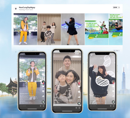Trang Lou - Tùng Sơn và bé Xoài "bắt trend" tham gia thử thách tập thể dục - Hình 4 Trang Lou - Tung Son va be Xoai