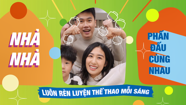 Trang Lou - Tùng Sơn và bé Xoài "bắt trend" tham gia thử thách tập thể dục - Hình 2 Trang Lou - Tung Son va be Xoai