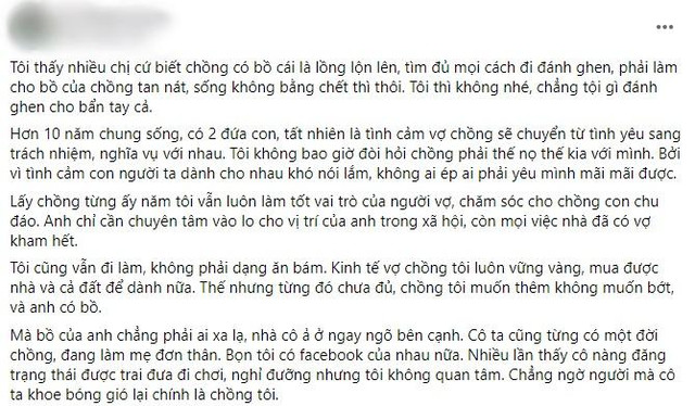 Chồng ngoại tình vợ không đánh ghen, chỉ làm 1 việc chị em nên học hỏi Chong ngoai tinh vo khong danh ghen, chi lam 1 viec chi em nen hoc hoi