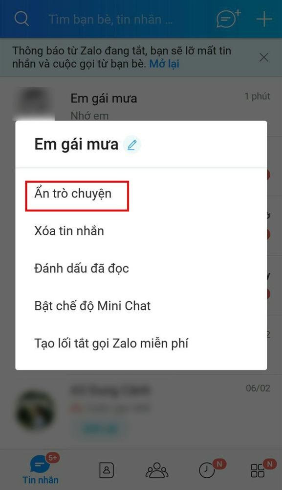 Chỉ cần nhìn 1 dấu hiệu, biết ngay Zalo của chồng có tin nhắn ẩn hay không - Hình 2 Chi can nhin 1 dau hieu, biet ngay Zalo cua chong co tin nhan an hay khong-Hinh-2