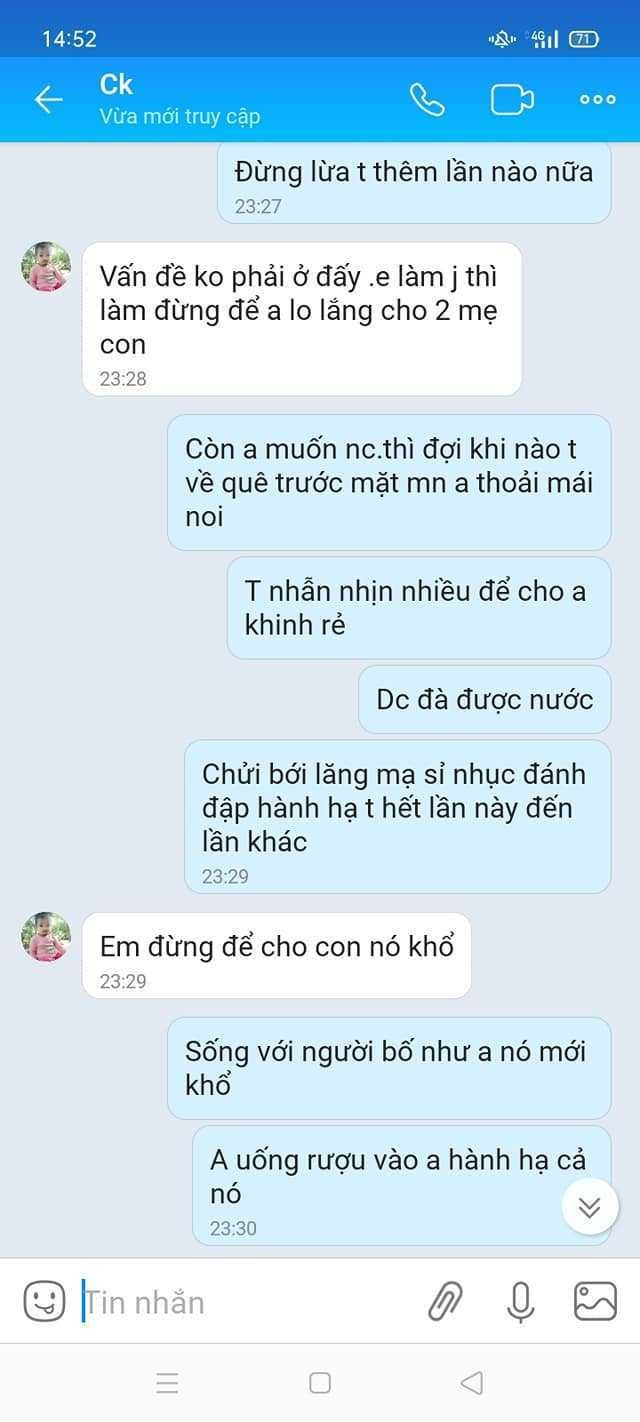 Bị chồng bạo hành, vợ dứt khoát bế con ra đi - Hình 4 Bi chong bao hanh, vo dut khoat be con ra di-Hinh-4
