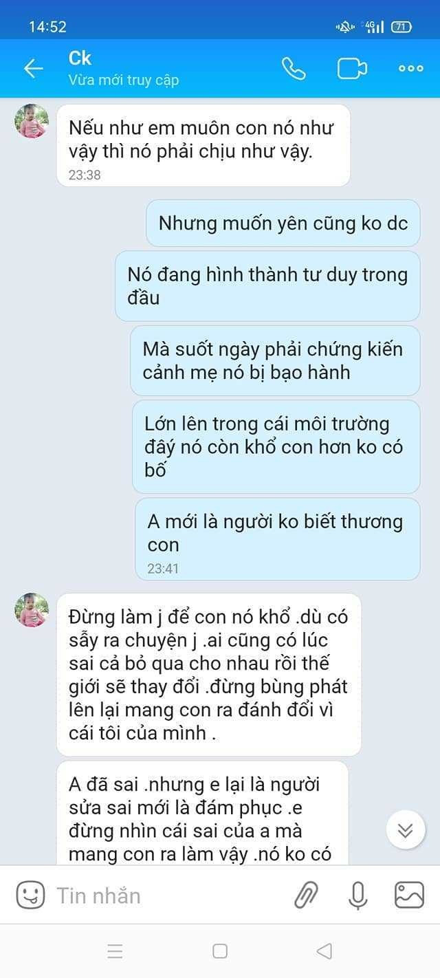 Bị chồng bạo hành, vợ dứt khoát bế con ra đi - Hình 6 Bi chong bao hanh, vo dut khoat be con ra di-Hinh-6