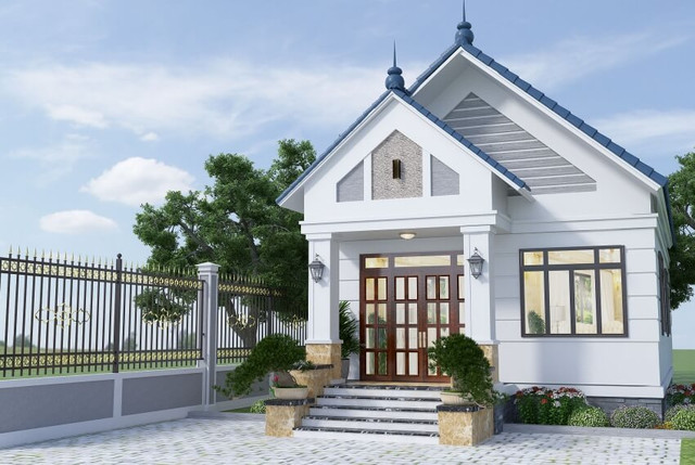 Nhà mái Thái đơn giản mà đẹp, tiết kiệm chi phí cho gia chủ ảnh 2 Nhà mái Thái đơn giản mà đẹp, tiết kiệm chi phí cho gia chủ ảnh 2