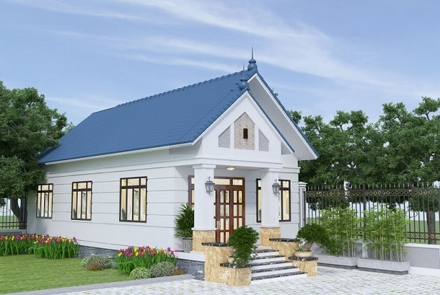 Nhà mái Thái đơn giản mà đẹp, tiết kiệm chi phí cho gia chủ ảnh 1 Nhà mái Thái đơn giản mà đẹp, tiết kiệm chi phí cho gia chủ ảnh 1