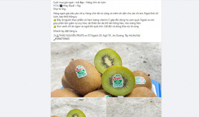 Kiwi xanh cuối mùa tràn ngập trên các group mạng xã hội, giá giảm đáng kể - Hình 4 Kiwi xanh cuoi mua tran ngap tren cac group mang xa hoi, gia giam dang ke-Hinh-4