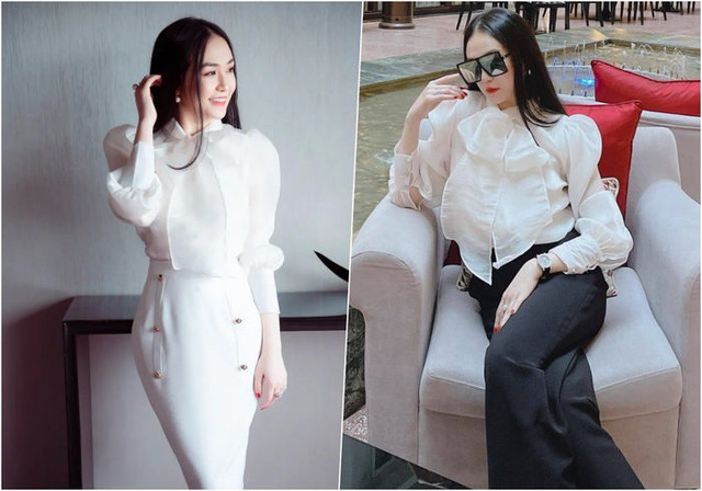Bà xã Tuấn Hưng gợi ý một vài cách diện đồ công sở thanh lịch - Hình 7 Ba xa Tuan Hung goi y mot vai cach dien do cong so thanh lich-Hinh-7