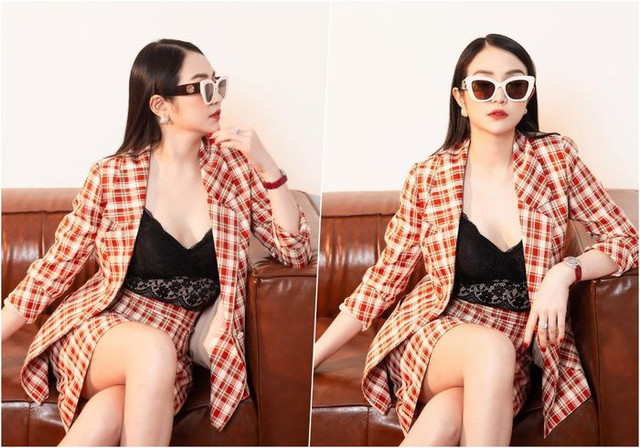 Bà xã Tuấn Hưng gợi ý một vài cách diện đồ công sở thanh lịch - Hình 4 Ba xa Tuan Hung goi y mot vai cach dien do cong so thanh lich-Hinh-4