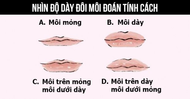 Xem độ dày mỏng của môi, đoán trúng số mệnh giàu-nghèo Xem do day mong cua moi, doan trung so menh giau-ngheo