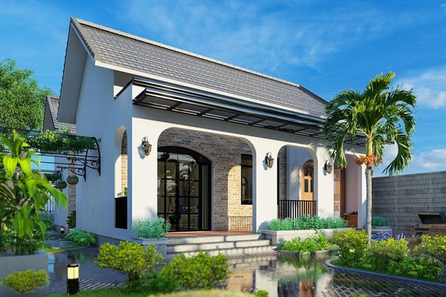 10 mẫu nhà vườn có diện tích nhỏ, tiết kiệm chi phí mà đẹp hút hồn - Hình 9 10 mau nha vuon co dien tich nho, tiet kiem chi phi ma dep hut hon-Hinh-9