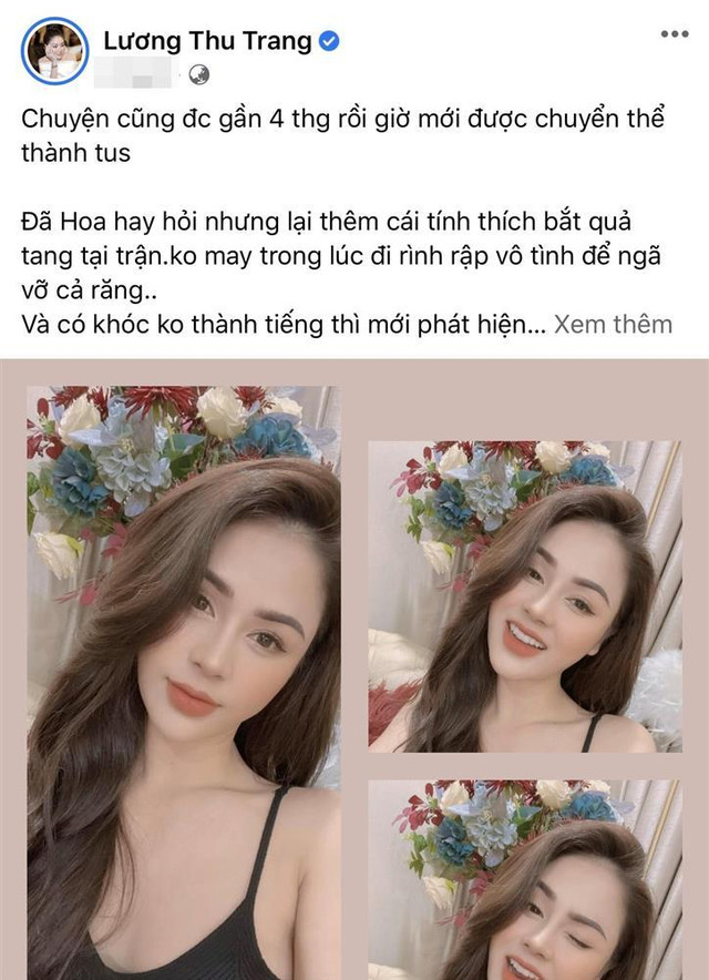 Lương Thu Trang "ê chề" vì ngã gãy răng khi quay "Mặt Nạ Gương" Luong Thu Trang