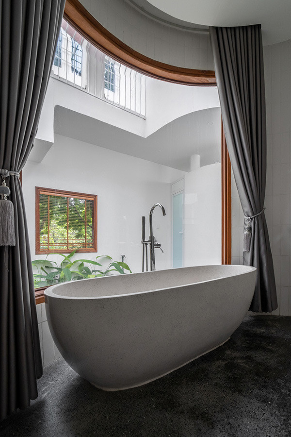 Biệt thự trắng muốt của nữ thiết kế thời trang với kiến trúc tương phản - Hình 9 Biet thu trang muot cua nu thiet ke thoi trang voi kien truc tuong phan-Hinh-9