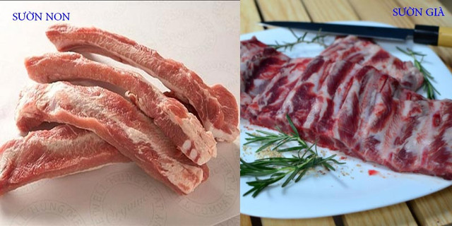 Mẹo nhận biết sườn non và sườn già, đừng để người bán hàng qua mặt Meo nhan biet suon non va suon gia, dung de nguoi ban hang qua mat