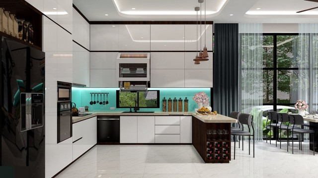 Mẫu nhà phố 2 tầng sang xịn như biệt thự, nội thất bên trong ngây ngất - Hình 3 Mau nha pho 2 tang sang xin nhu biet thu, noi that ben trong ngay ngat-Hinh-3