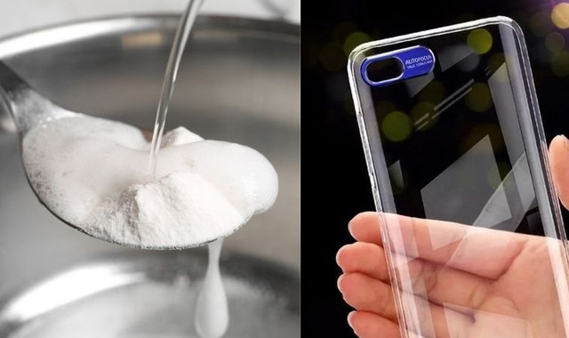 Ốp điện thoại ố vàng sạch bóng trong tích tắc chỉ với một giọt nước này - Hình 2 Op dien thoai o vang sach bong trong tich tac chi voi mot giot nuoc nay-Hinh-2