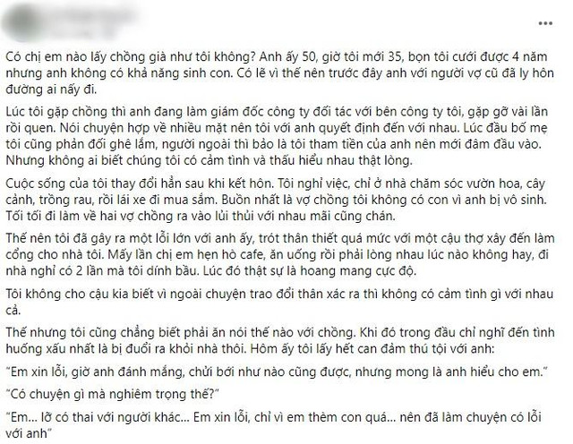 Lấy chồng U50 vô sinh, vợ lỡ dại mang thai với anh thợ xây Lay chong U50 vo sinh, vo lo dai mang thai voi anh tho xay