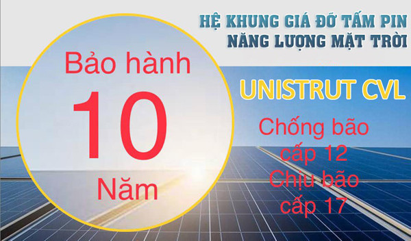 Thanh đa năng Unistrut được dùng tại các dự án điện mặt trời Thanh da nang Unistrut duoc dung tai cac du an dien mat troi