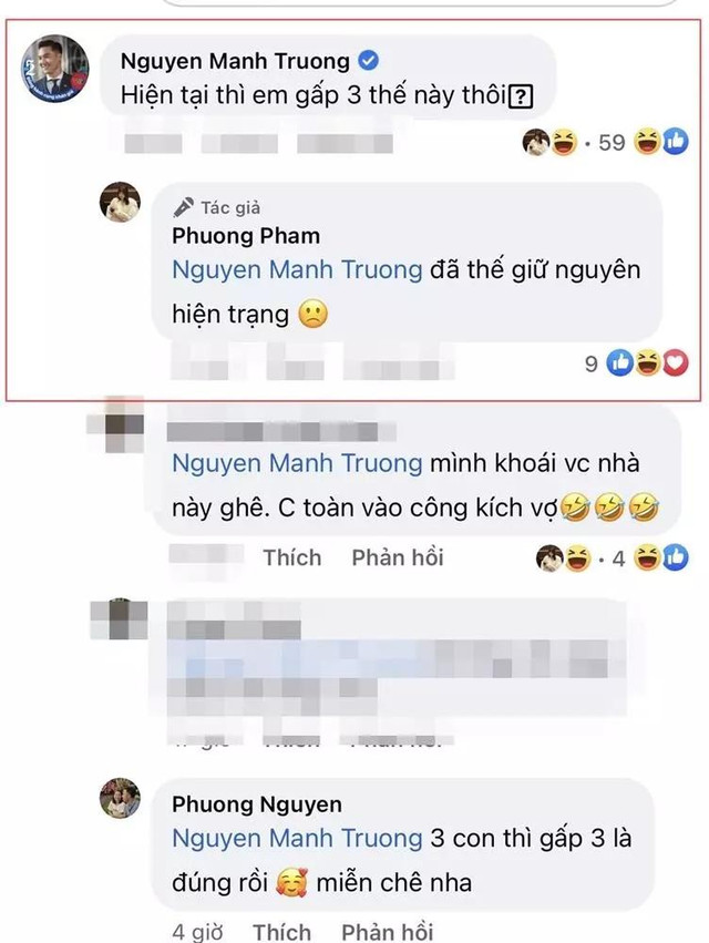 Mạnh Trường liên tục 'khịa' ngoại hình, bà xã phản ứng sao? - Hình 4 Manh Truong lien tuc 'khia' ngoai hinh, ba xa phan ung sao?-Hinh-4
