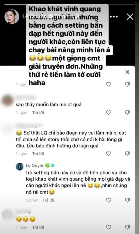 Bị nghi được ưu ái tại show Chị đẹp, Lệ Quyên ẩn ý bị chơi xấu - Hình 4 Bi nghi duoc uu ai tai show Chi dep, Le Quyen an y bi choi xau-Hinh-4
