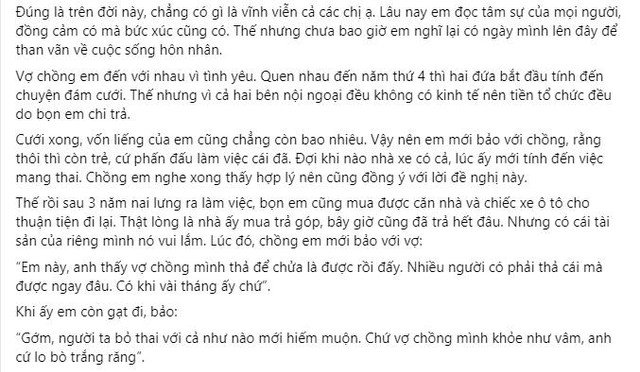 Tháng trước hứa yêu vợ suốt đời, tháng sau chồng có con riêng Thang truoc hua yeu vo suot doi, thang sau chong co con rieng