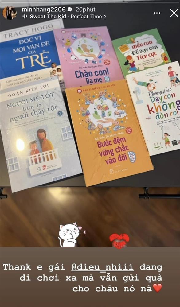 Diệu Nhi tặng quà bà bầu Minh Hằng, được khen "quá tâm lý" Dieu Nhi tang qua ba bau Minh Hang, duoc khen