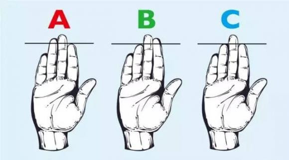 Độ dài ngón tay quyết định tính cách của bạn! Do dai ngon tay quyet dinh tinh cach cua ban!