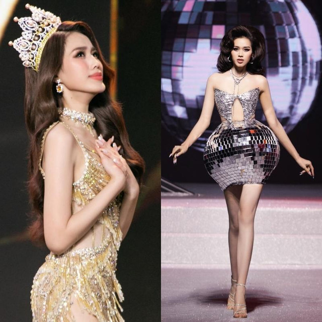 Đỗ Thị Hà đi như vịt, đứng 2 tiếng vì mặc váy lạ Do Thi Ha di nhu vit, dung 2 tieng vi mac vay la