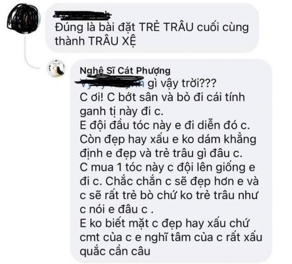 Bị gọi là 'trẻ trâu', Cát Phượng bức xúc đáp trả - Hình 5 Bi goi la 'tre trau', Cat Phuong buc xuc dap tra-Hinh-5