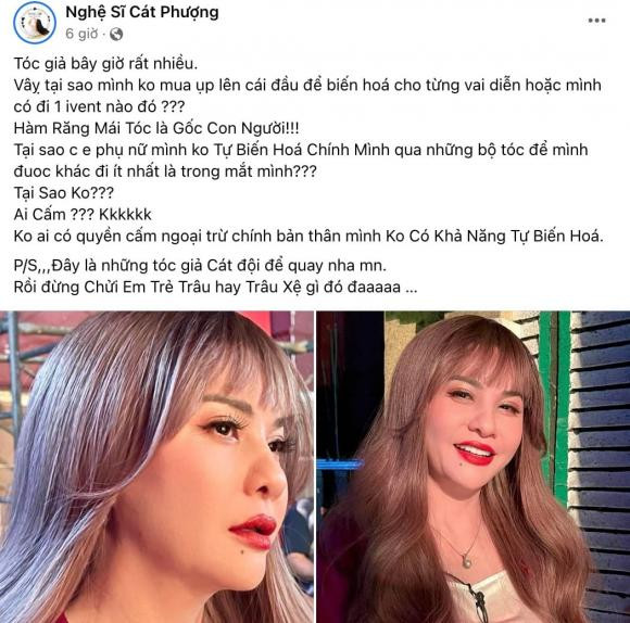 Bị gọi là 'trẻ trâu', Cát Phượng bức xúc đáp trả Bi goi la 'tre trau', Cat Phuong buc xuc dap tra