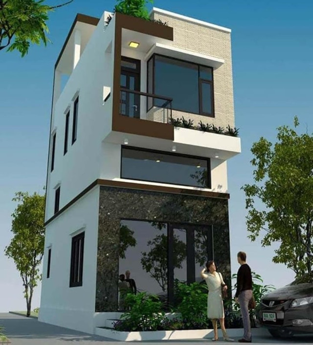 Những mẫu nhà mái bằng gác lửng đơn giản, hiện đại - Hình 3 Nhung mau nha mai bang gac lung don gian, hien dai-Hinh-3