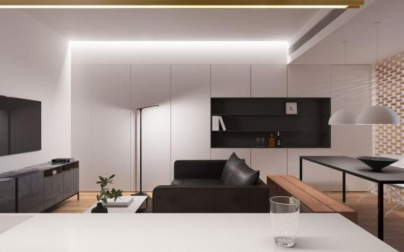 Thiết kế căn hộ 2 phòng ngủ 82m2 nhỏ nhắn nhưng ấm áp - Hình 2 Thiet ke can ho 2 phong ngu 82m2 nho nhan nhung am ap-Hinh-2