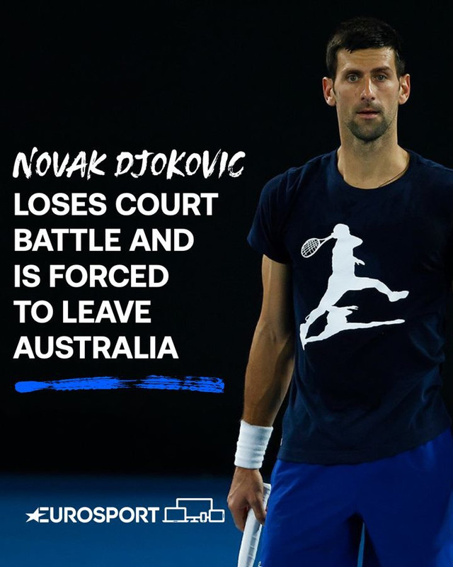 Djokovic thua kiện, bị trục xuất khỏi Australia - Hình 2 Djokovic thua kien, bi truc xuat khoi Australia-Hinh-2