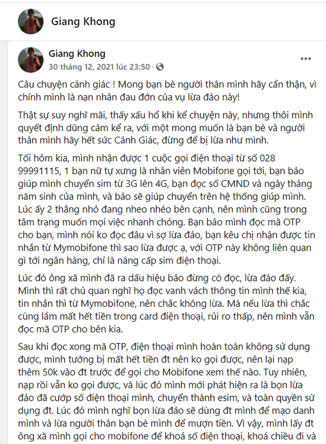 Thấy người lạ đọc vanh vách CMND, cô gái làm theo, ai ngờ mất sạch tiền Thay nguoi la doc vanh vach CMND, co gai lam theo, ai ngo mat sach tien