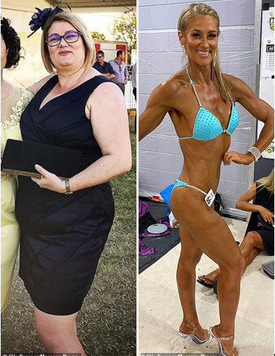 Bà mẹ nặng 105kg giảm cân để tham gia cuộc thi thể hình Ba me nang 105kg giam can de tham gia cuoc thi the hinh