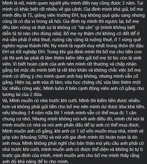 Cô gái trách người yêu kém cỏi, dân mạng "ném đá" vì đòi hỏi quá đáng Co gai trach nguoi yeu kem coi, dan mang