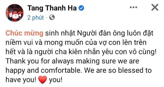 Tăng Thanh Hà nói 1 câu lột tả được hết người chồng thập kỷ - Hình 2 Tang Thanh Ha noi 1 cau lot ta duoc het nguoi chong thap ky-Hinh-2
